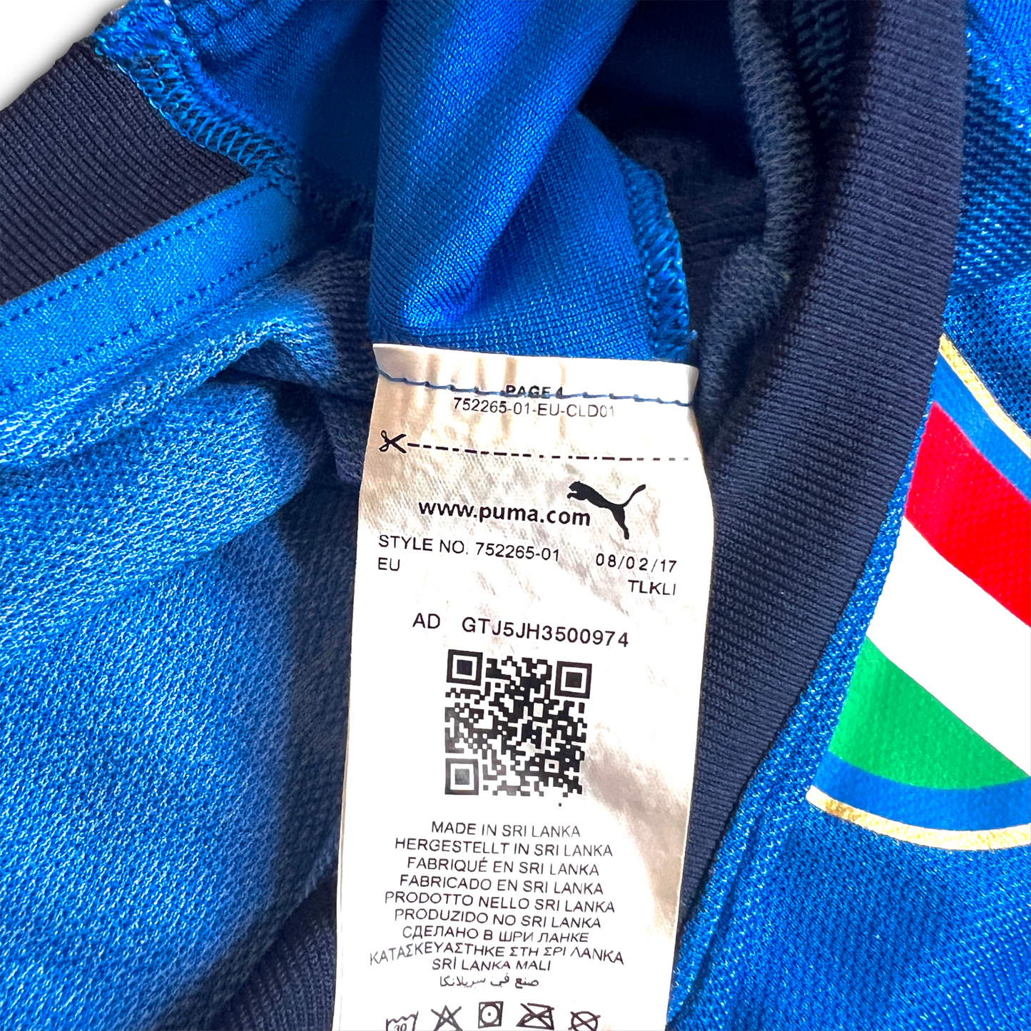 Italy 2018/19 Home Shirt - XL